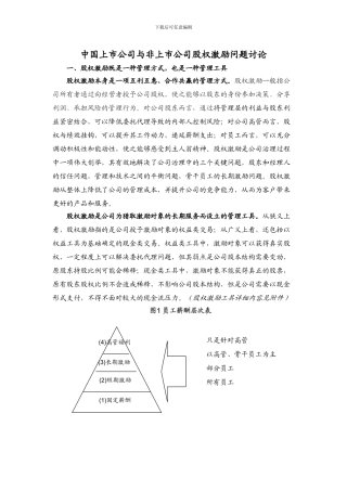 中国上市公司与非上市公司股权激励问题研究