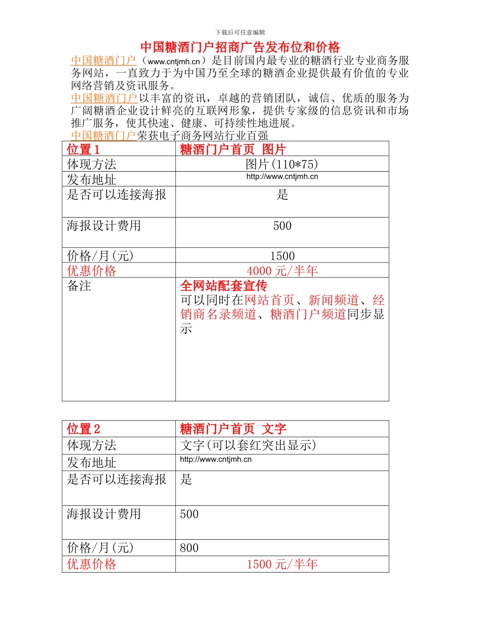 中国糖酒门户广告合同_第2页