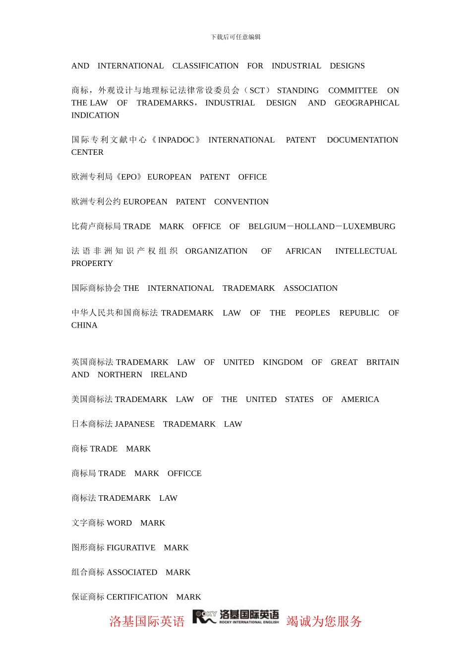 中英对照商标术语_第2页