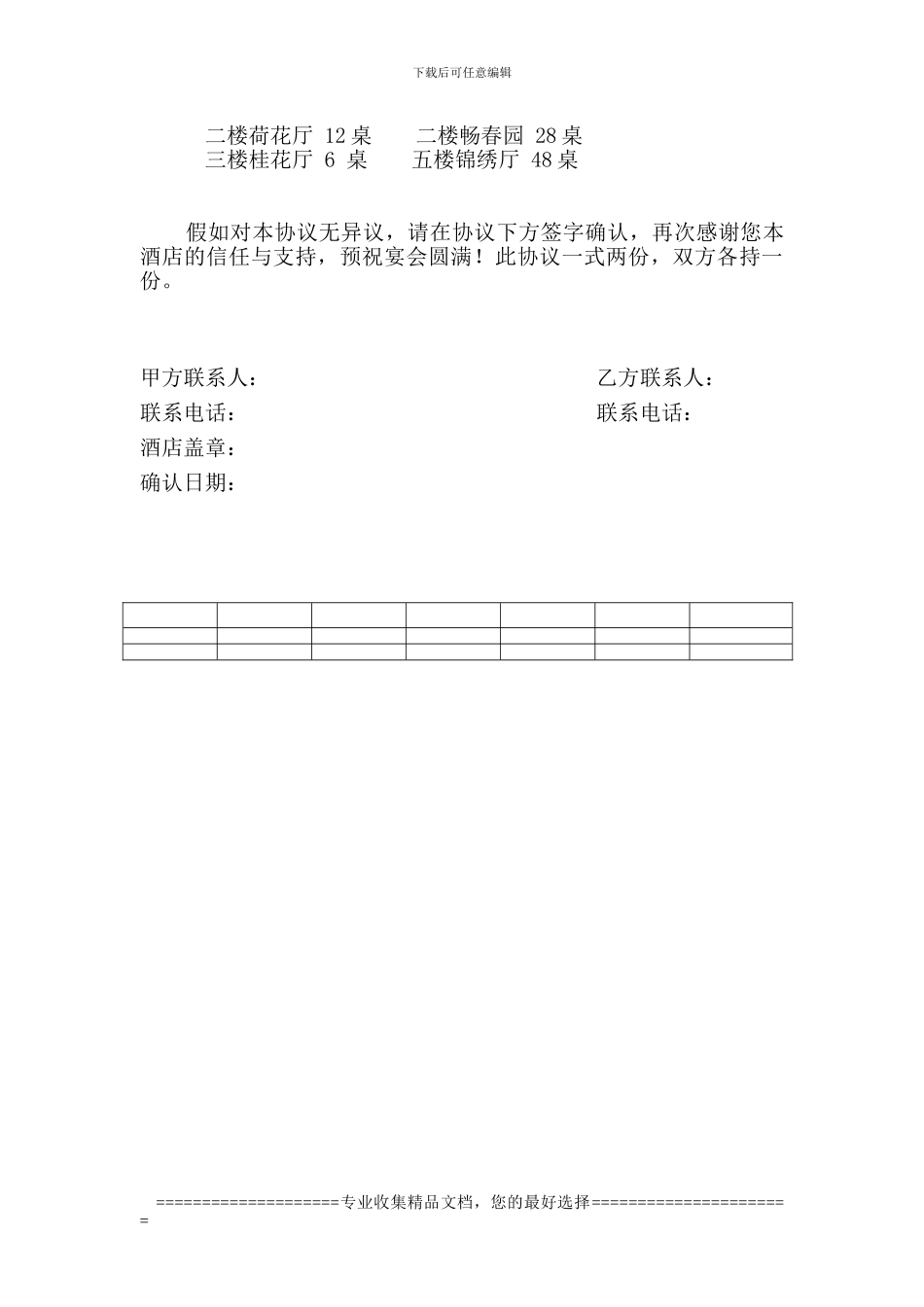 中餐厅订餐协议_第2页