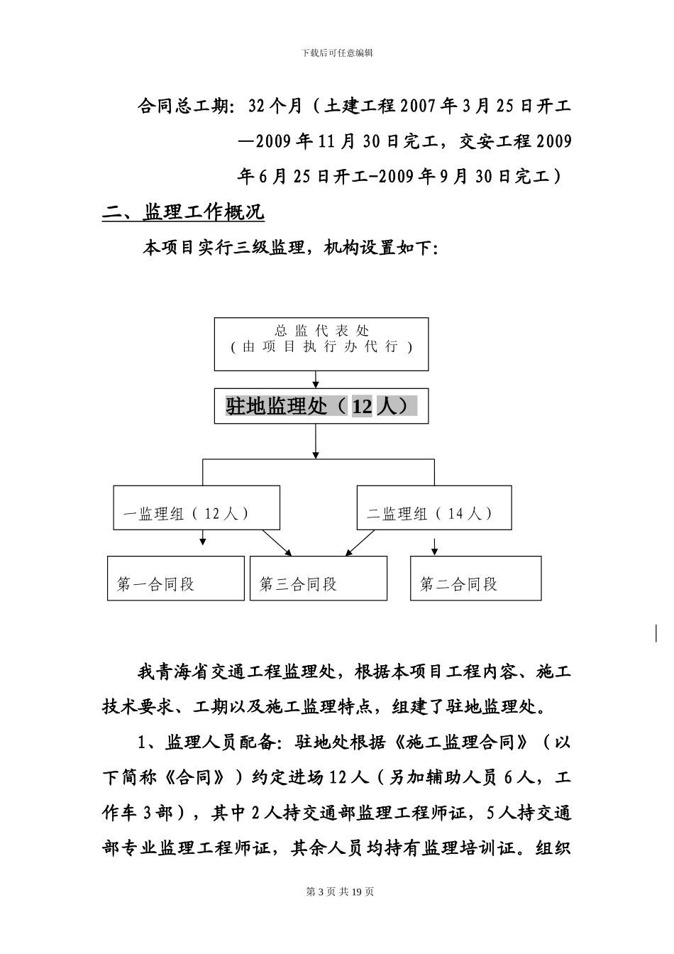 交工验收监理工作总结_第3页