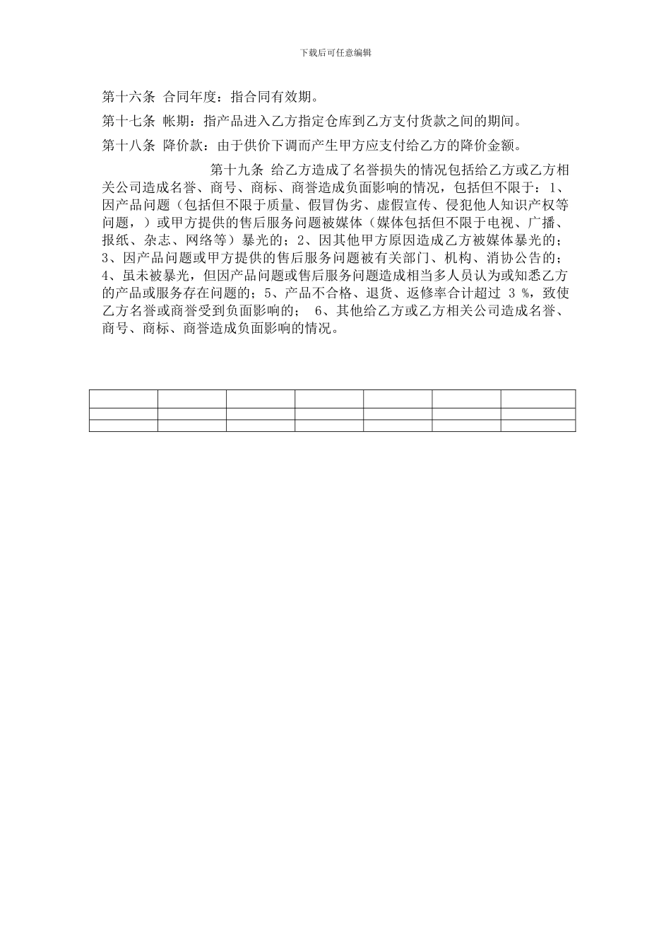产品代销合同书范本_第3页