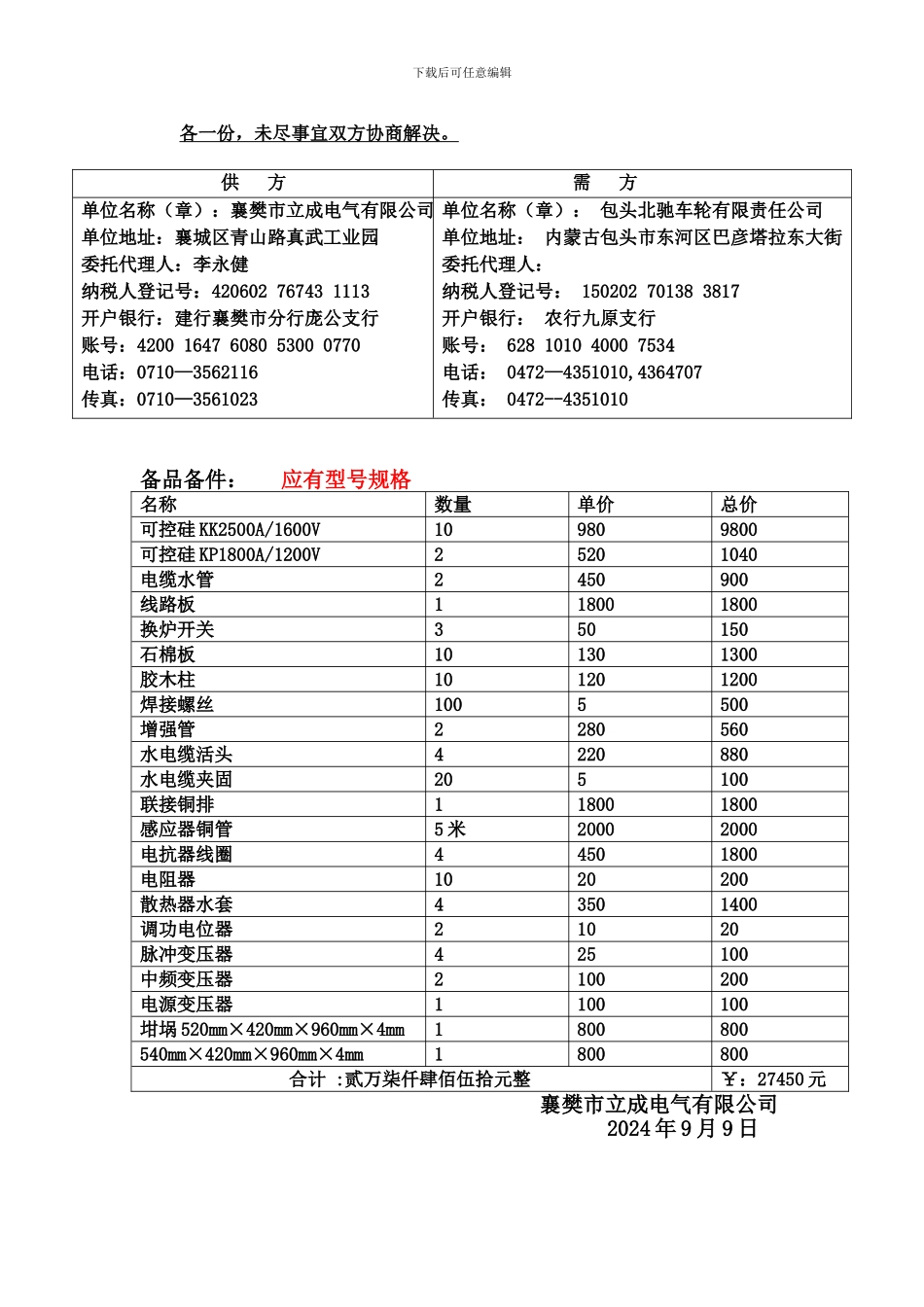 产品供销合同(3份-尼日利亚所需设备-王总修改的)_第2页
