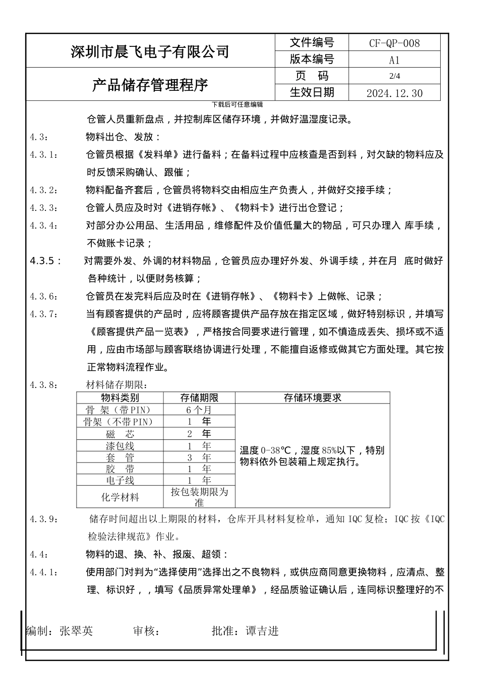 产品储存管理程序_第2页