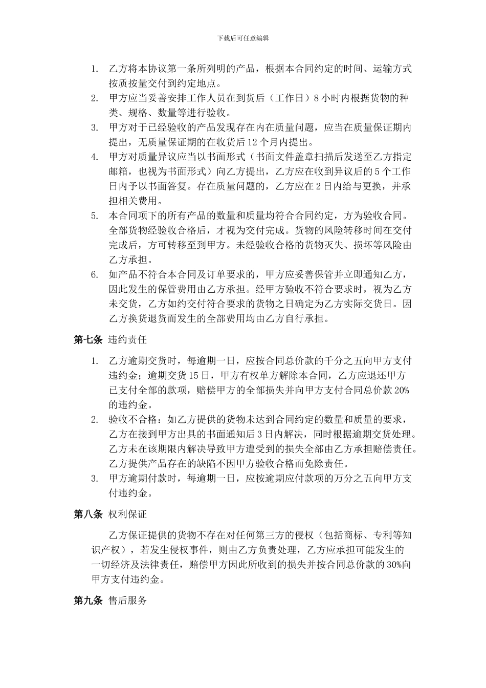 产品采购合同_第3页