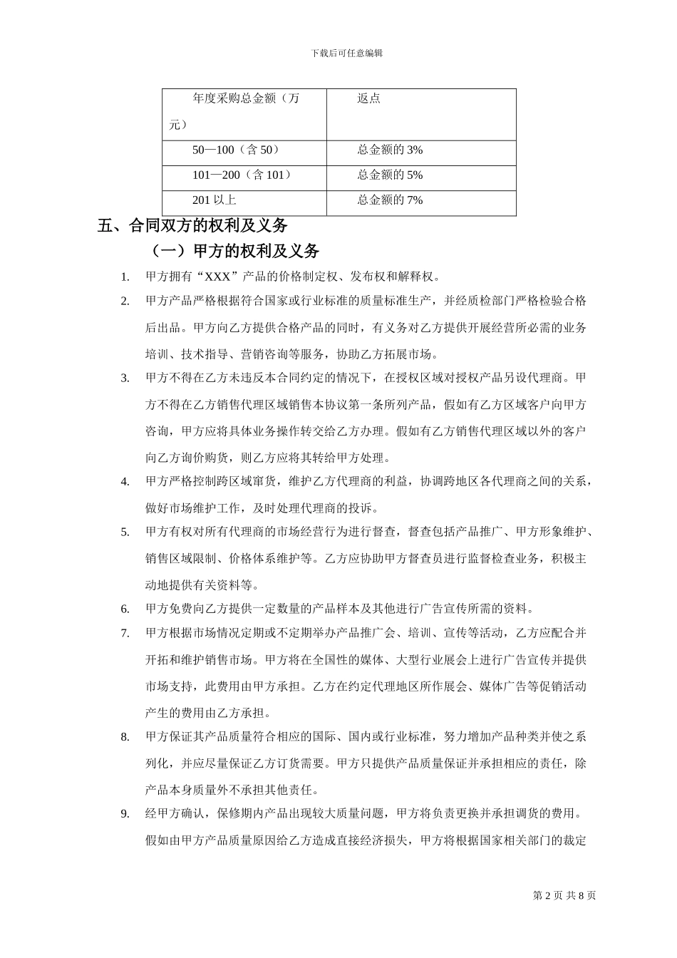 产品销售代理协议20240921_第2页