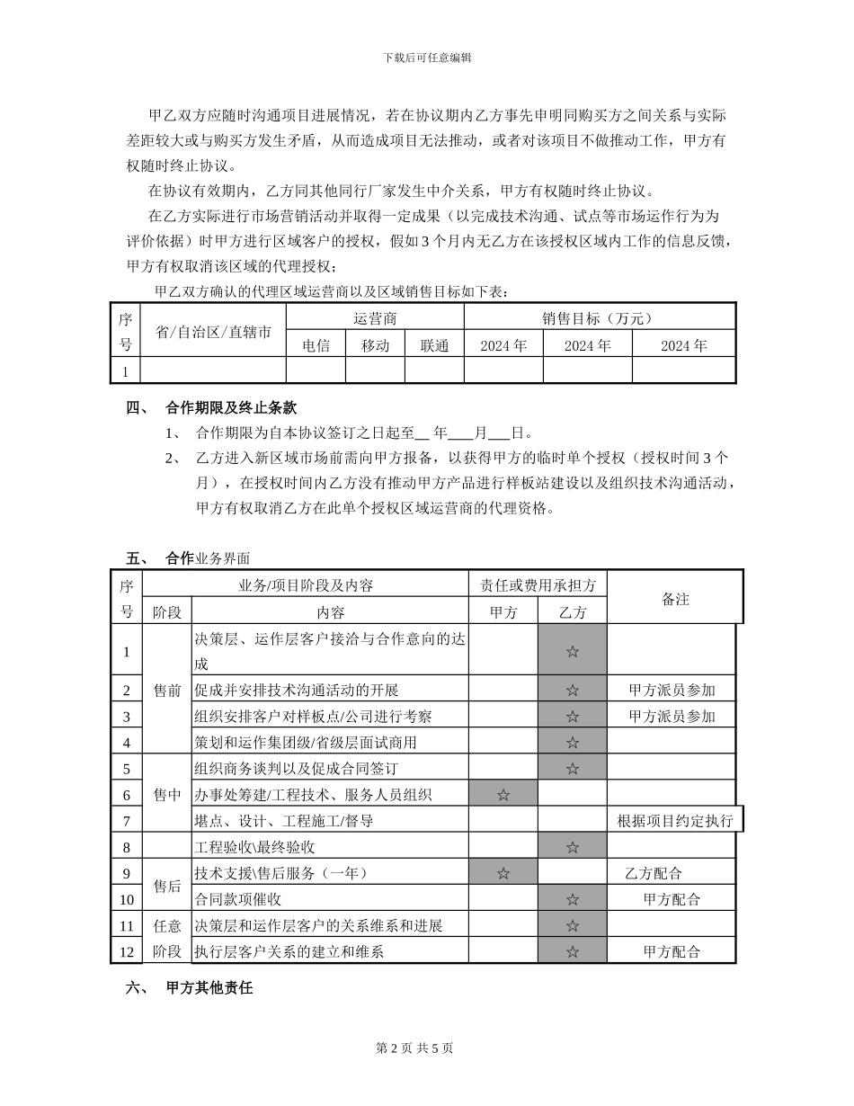 代理合作协议书_第2页