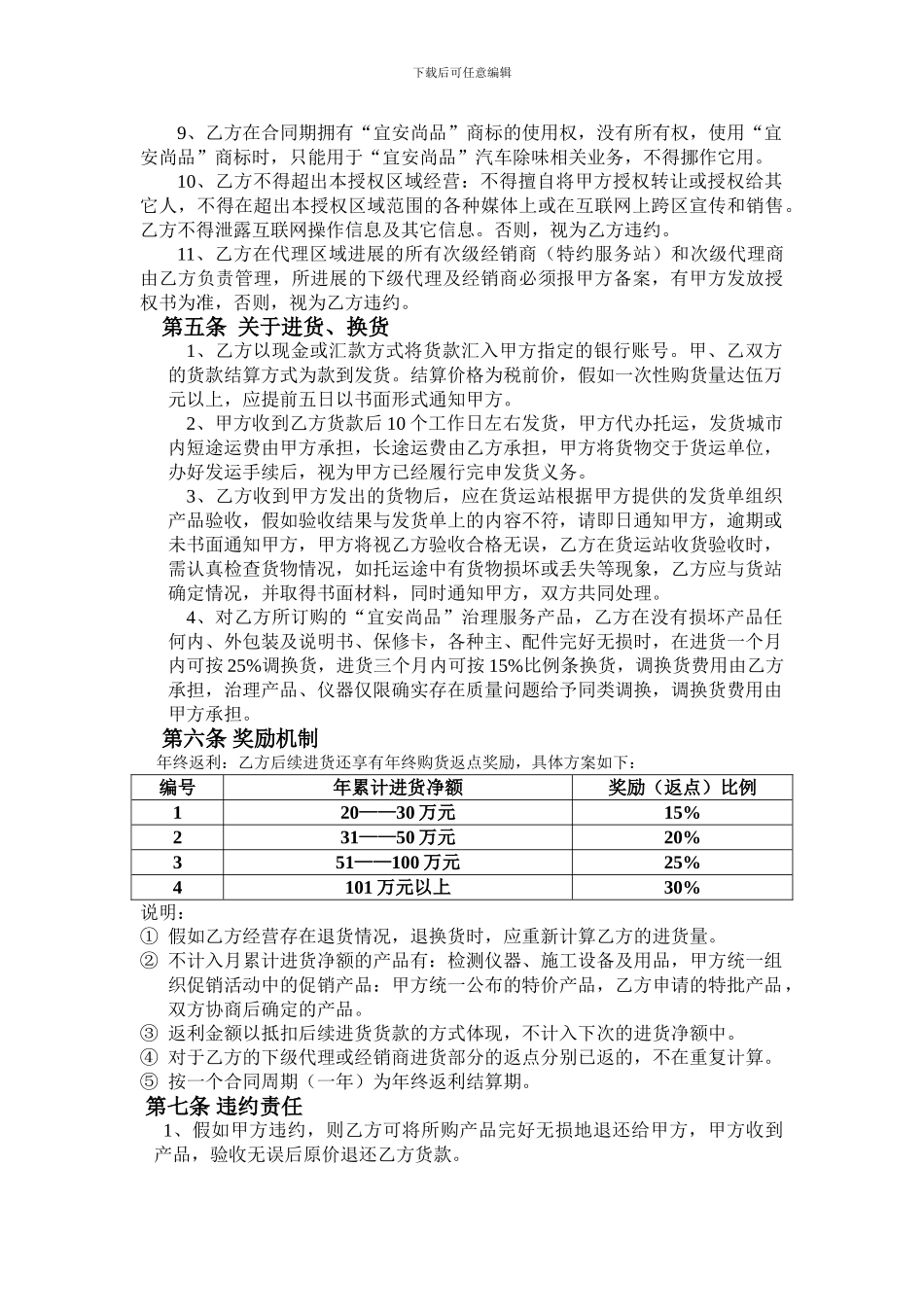 代理合同宜安尚品1_第3页