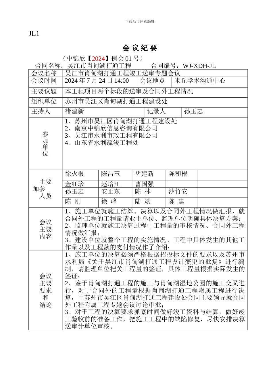 会议纪要、会办表、协议书_第1页