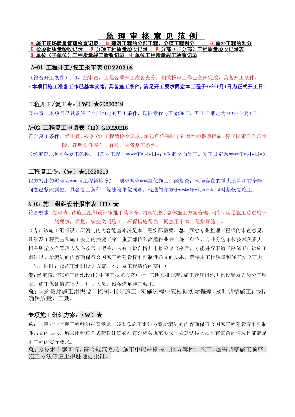 (好)监理审核意见范例_第1页