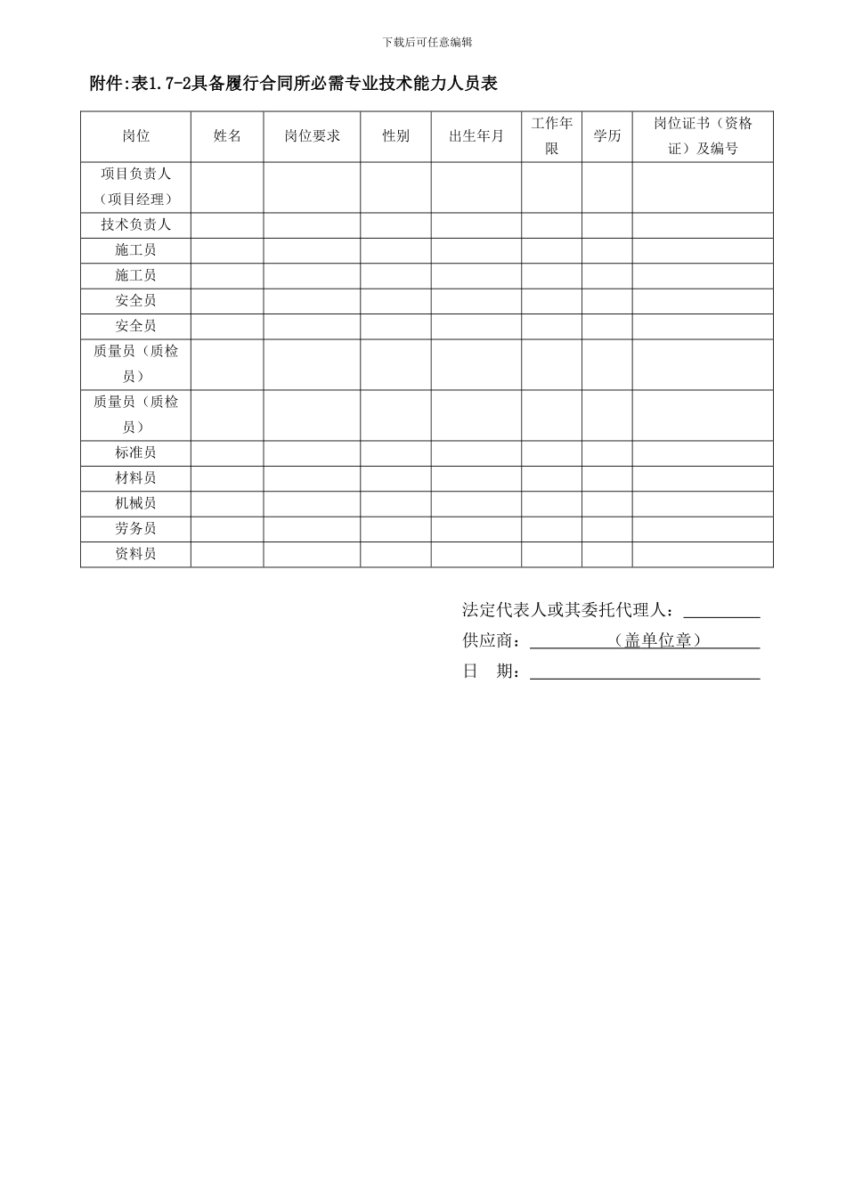 供应商具备履行合同所必需的设备和专业技术能力的证明材料_第3页