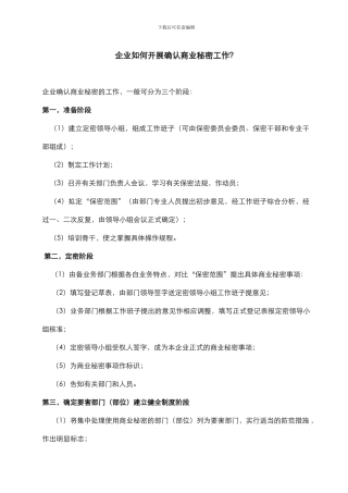 保密协议的参考知识-