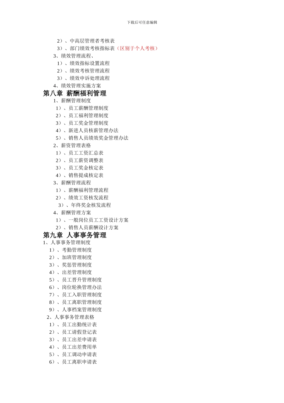 公司管理制度框架_第3页