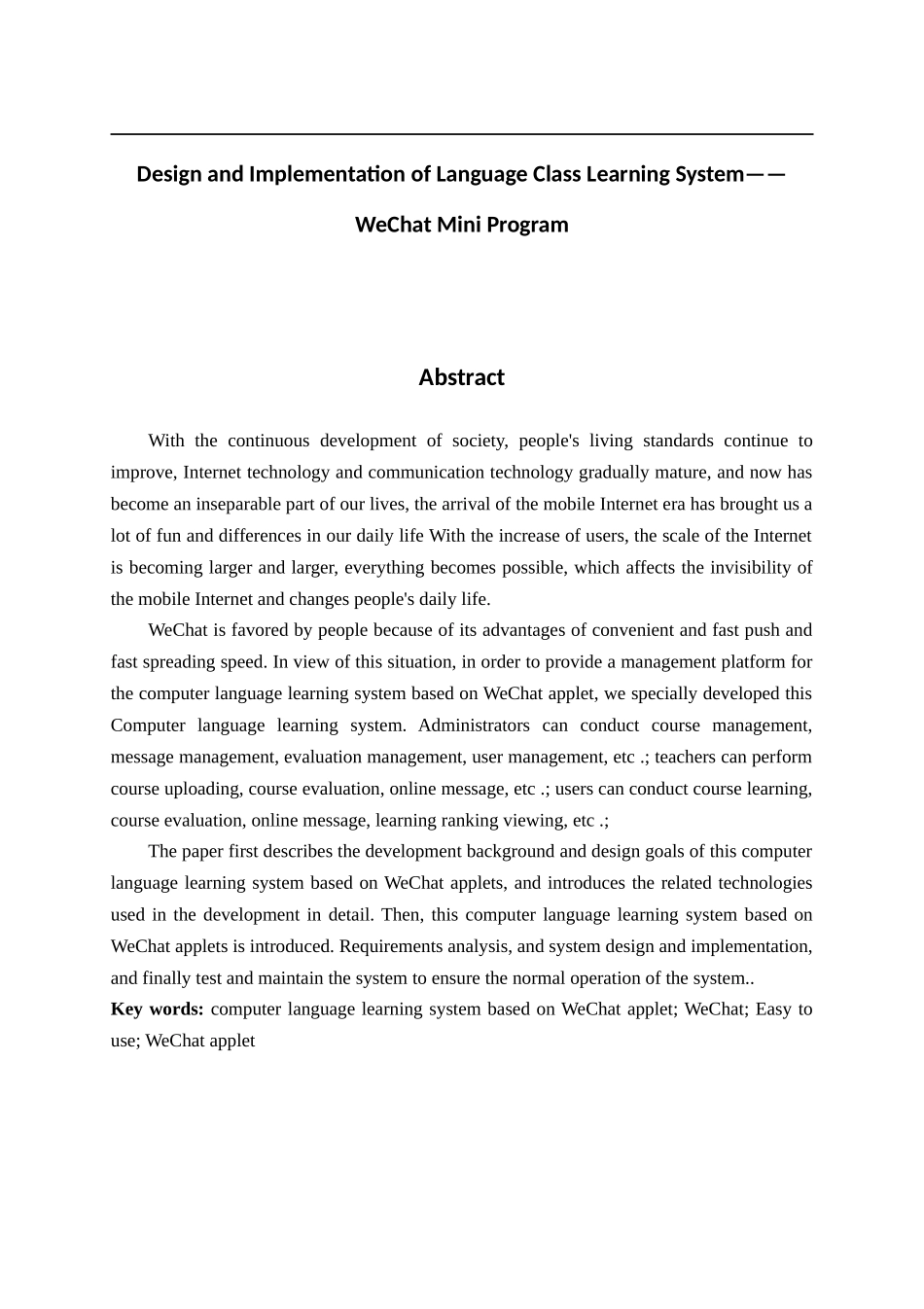 言课学习系统的设计与实现——微信小程序_第3页