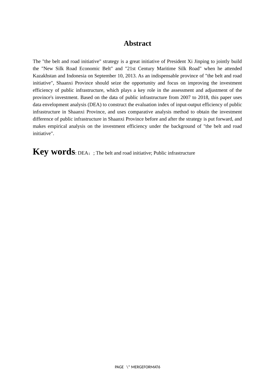 一带一路”战略背景下陕西省公共基础设施投资效率研究——基于DEA模型_第2页