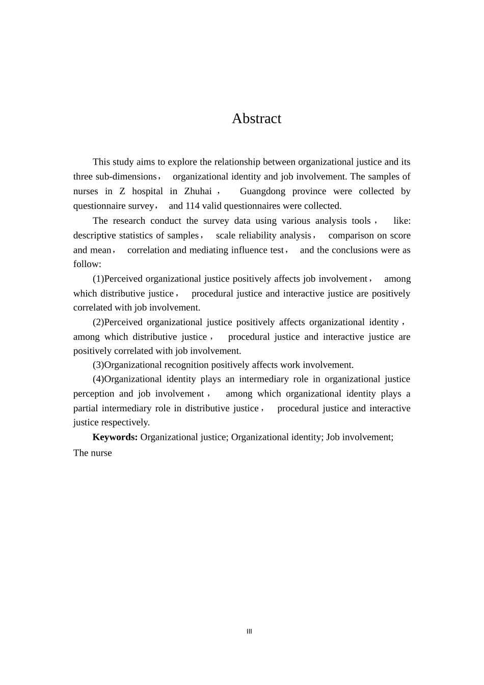 医护人员组织公平感和组织认同对工作投入的影响—基于Z三甲医院为例_第3页