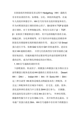 医学专业 通路与TGF-β通路对肝纤维化的影响