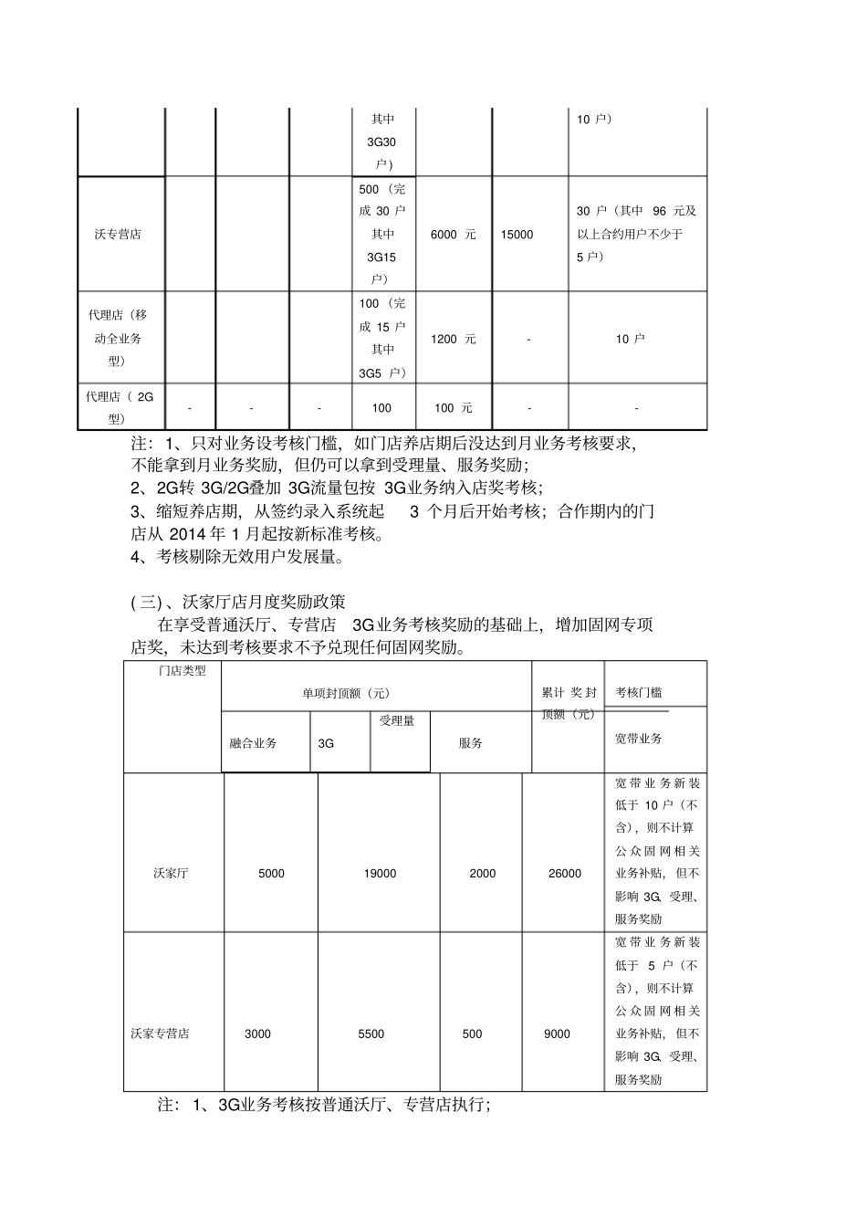 社会渠道代理店佣金政策表_第2页
