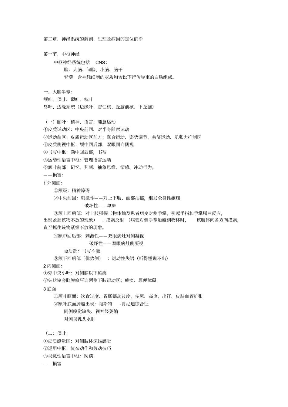 神经病学复习笔记讲解_第1页