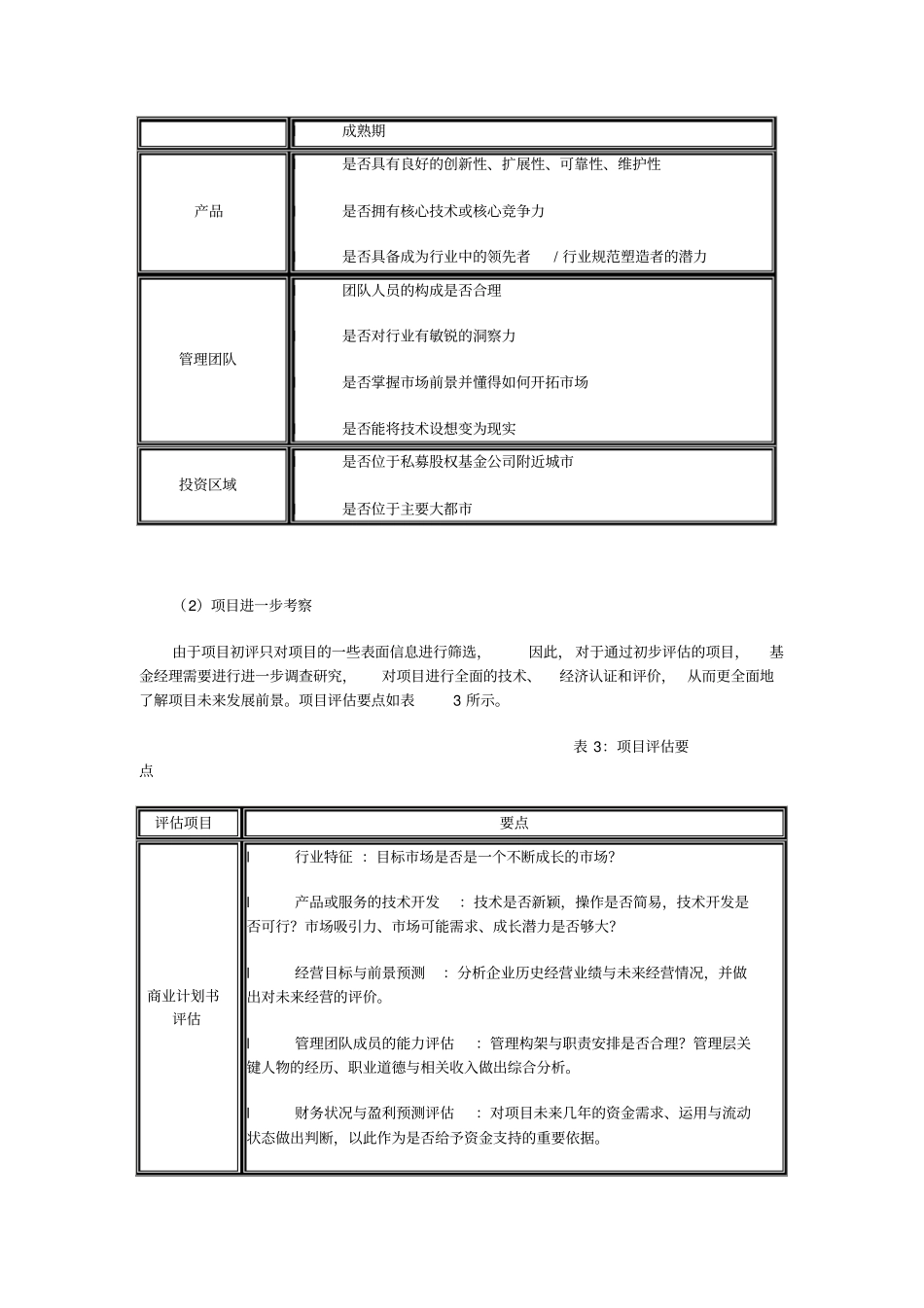 私募股权投资基金投资项目来源与评价_第3页