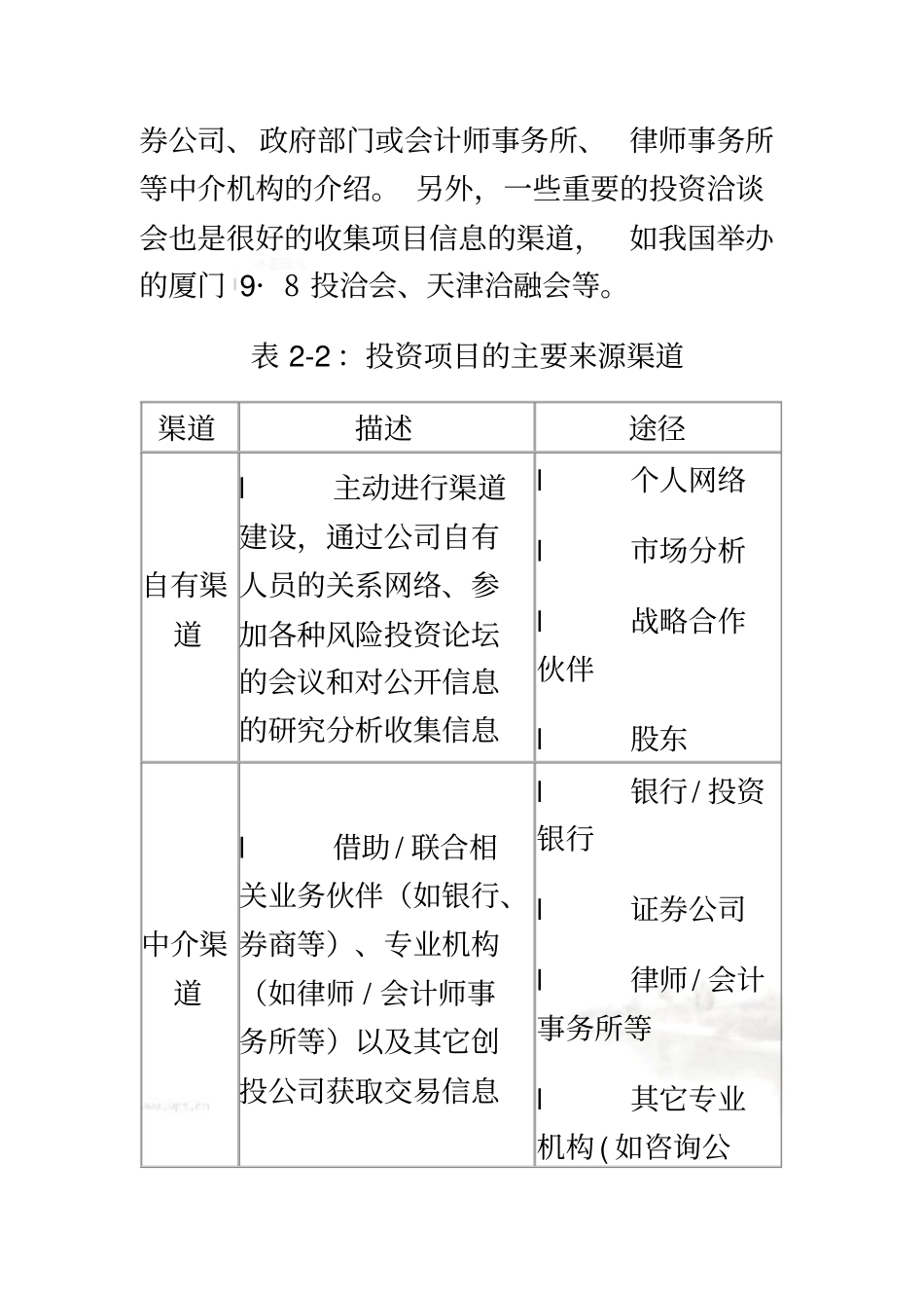 私募股权投资流程及项目之筛选评价_第3页