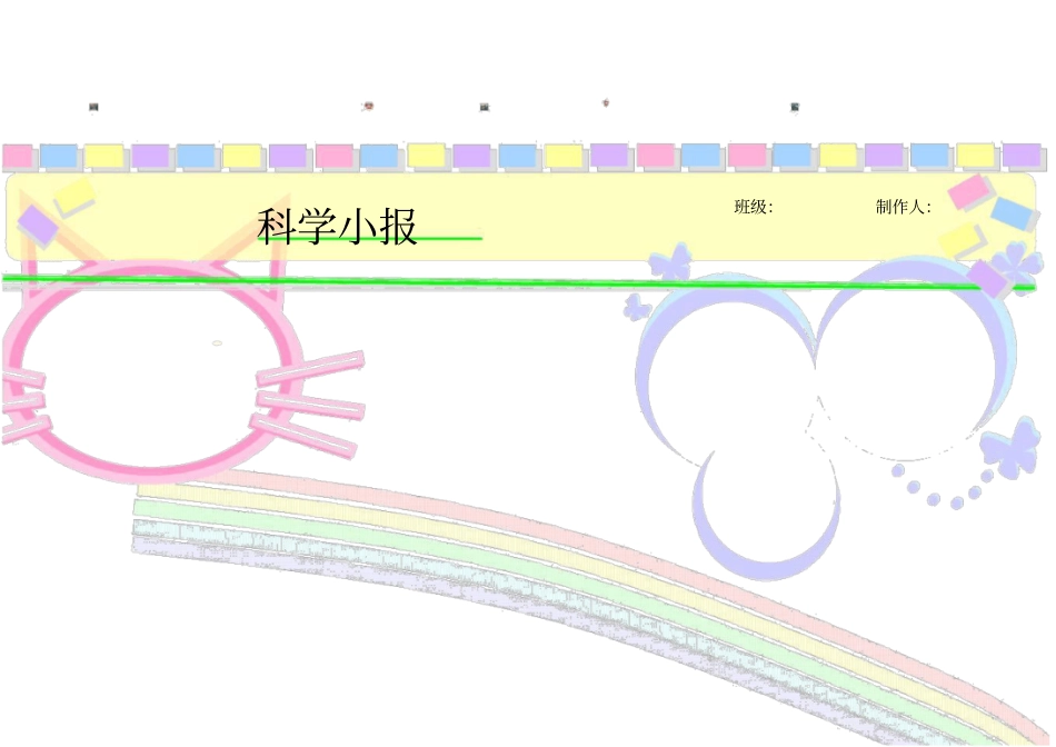 科学小报模板_第1页
