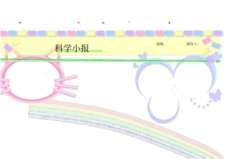 科学小报模板
