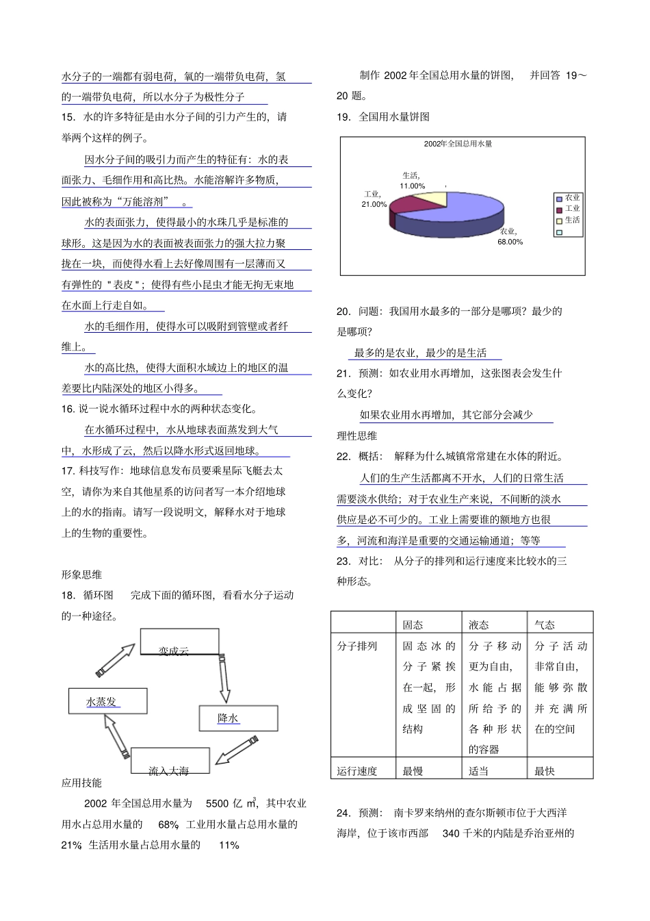 科学探索者_地球上的水导读学案-答案版_第3页