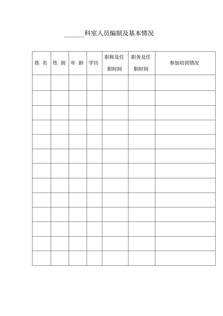 科室医疗质量管理手册_第2页