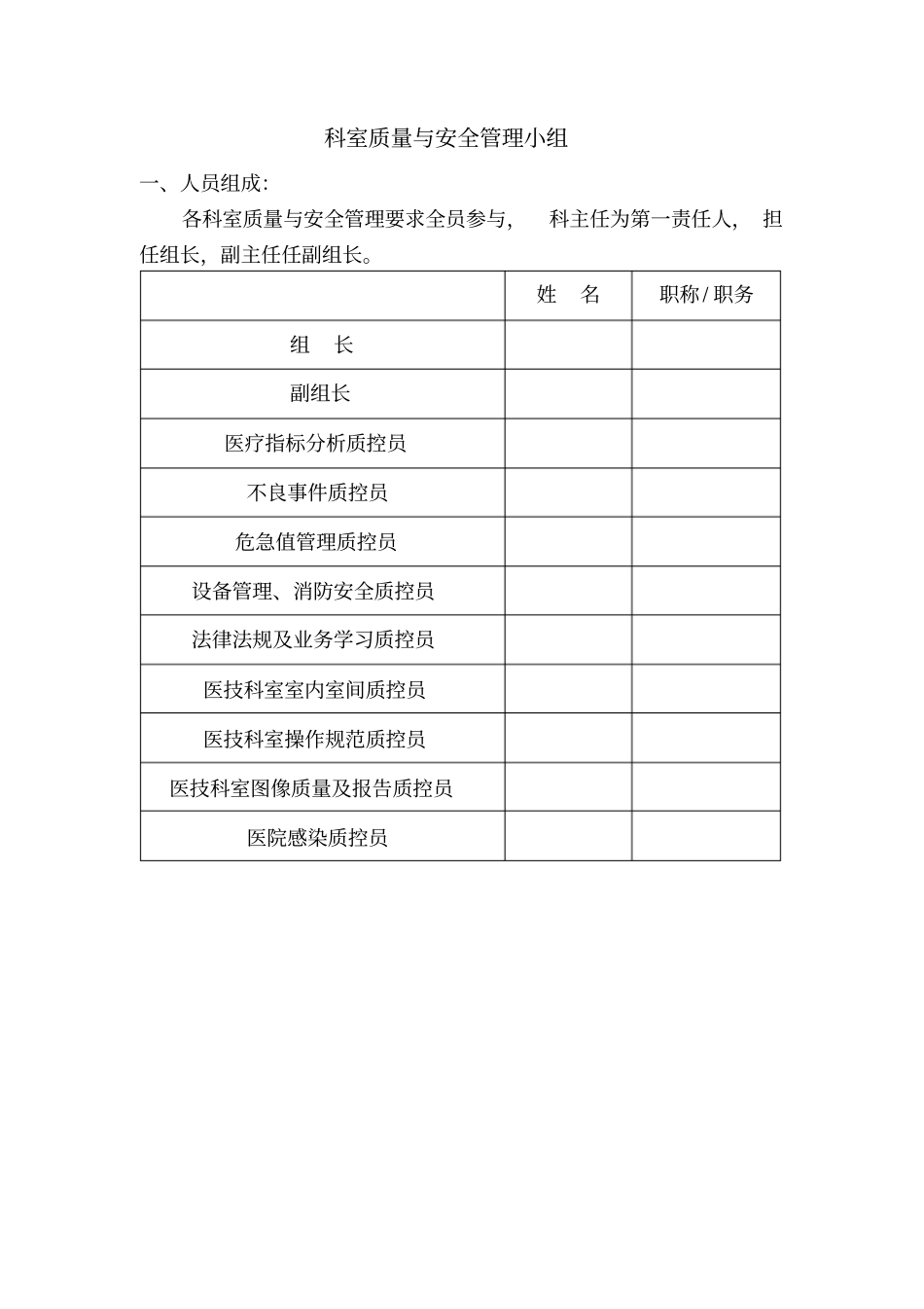 科室质控管理记录本_第2页