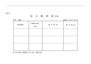 科级干部调整考察方案一整套流程和方案