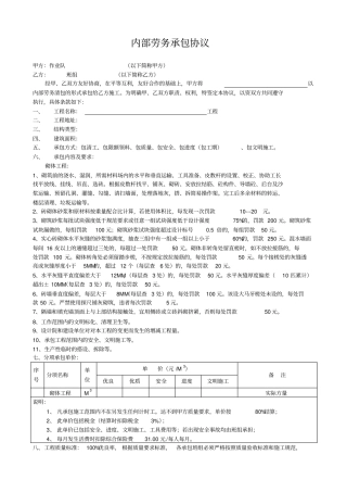 科维大厦砖工协议