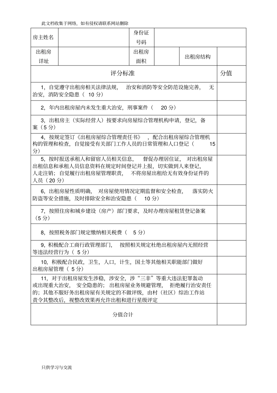 租赁房屋卷房东姓名：_第3页