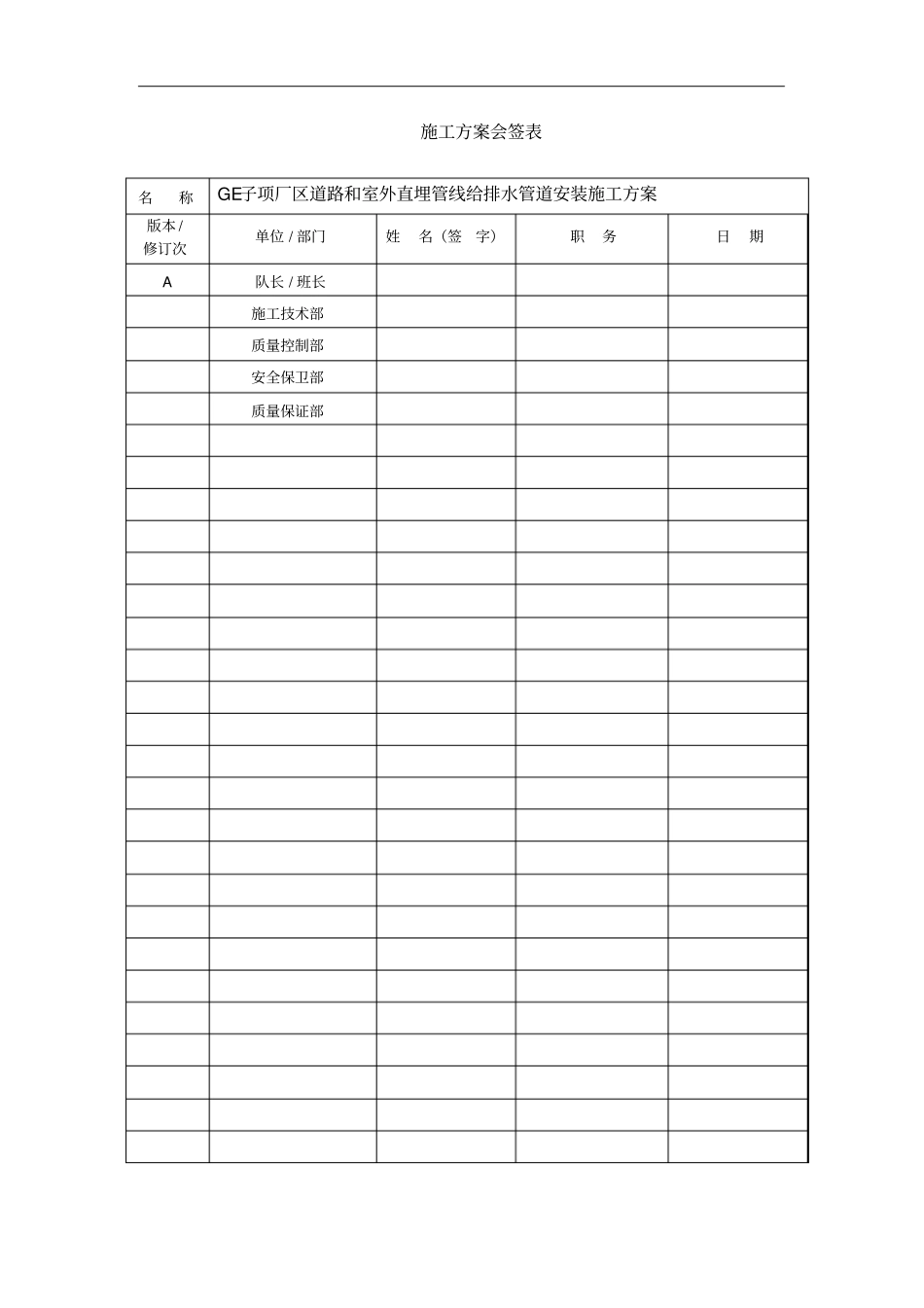秦山核电厂扩建项目GE子项给排水系统施工方案1_第3页