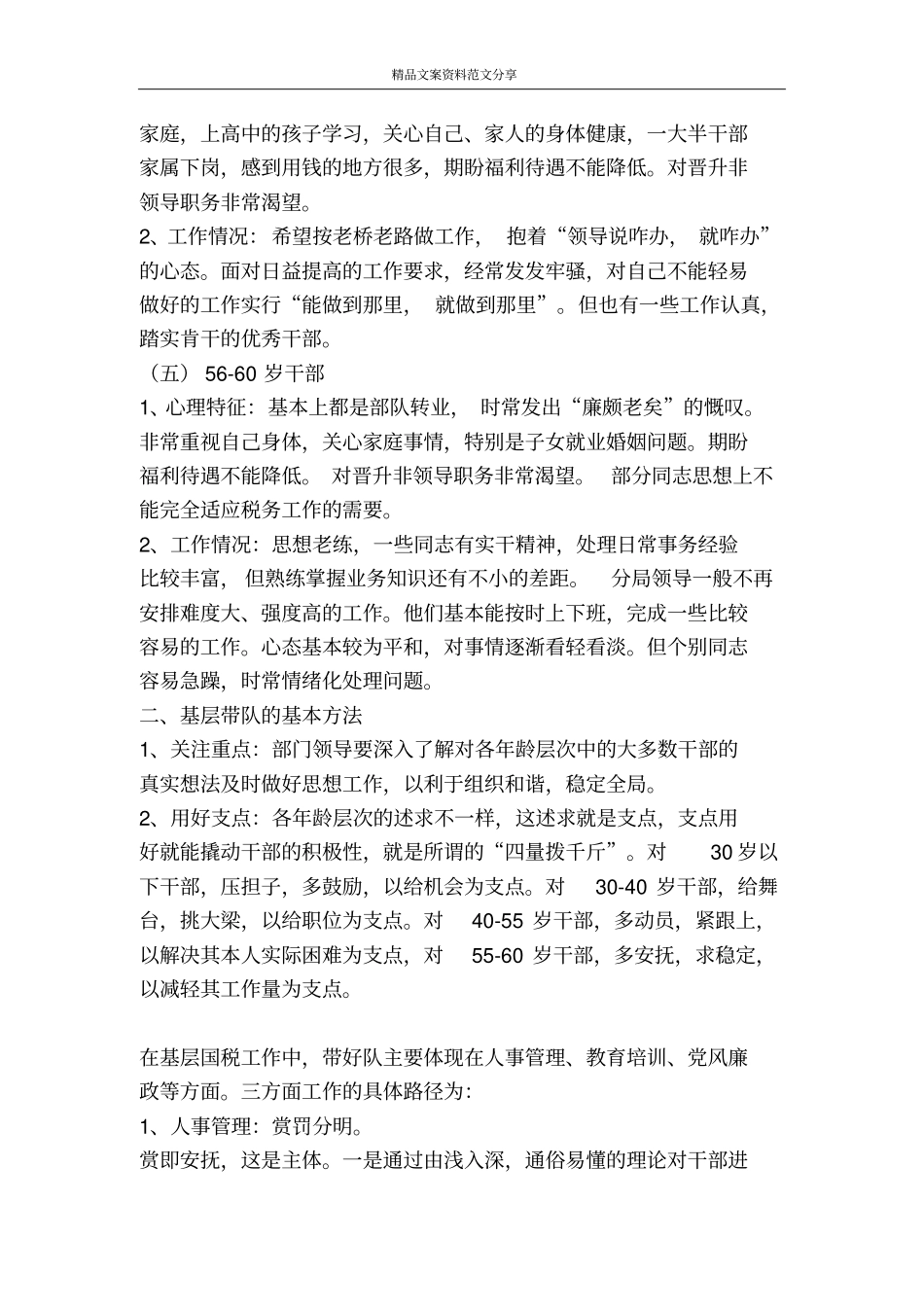 税务系统促进基层国税干部队伍建设调研思考-精品文案范文_第2页