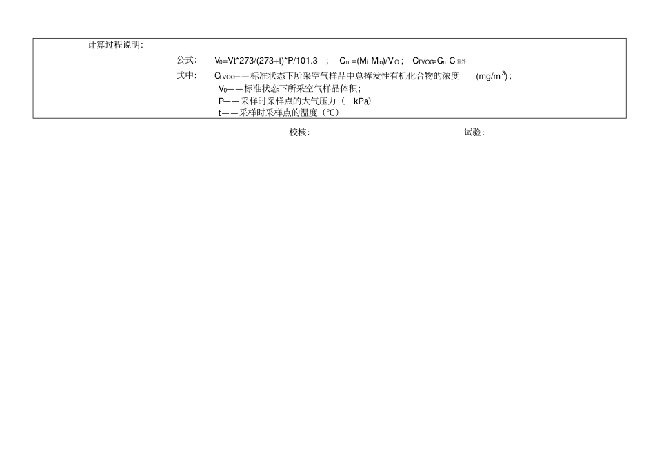 空气中TVOC含量原始记录_第2页