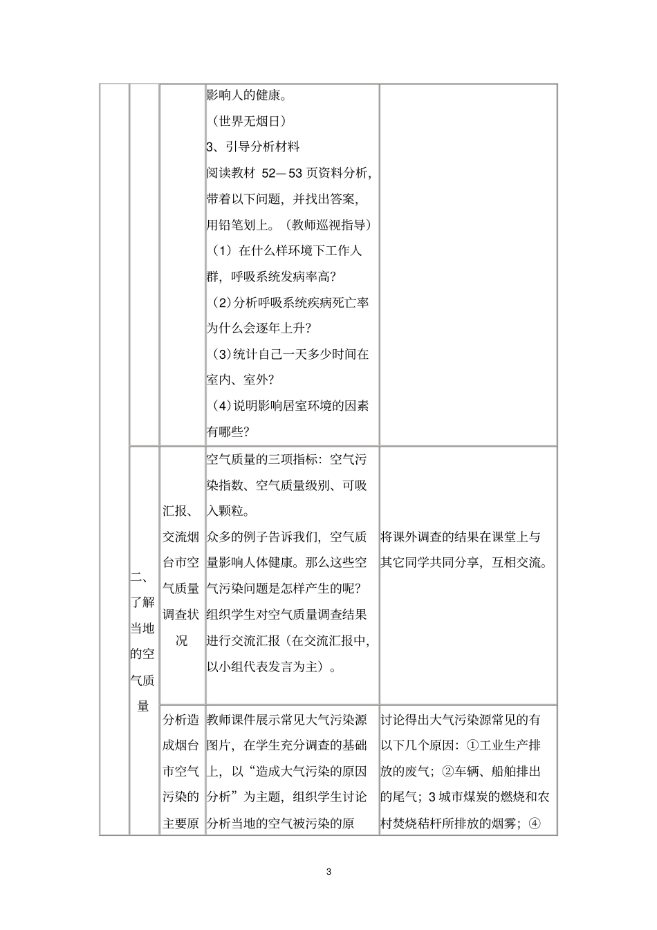 空气质量与健康教学设计_第3页