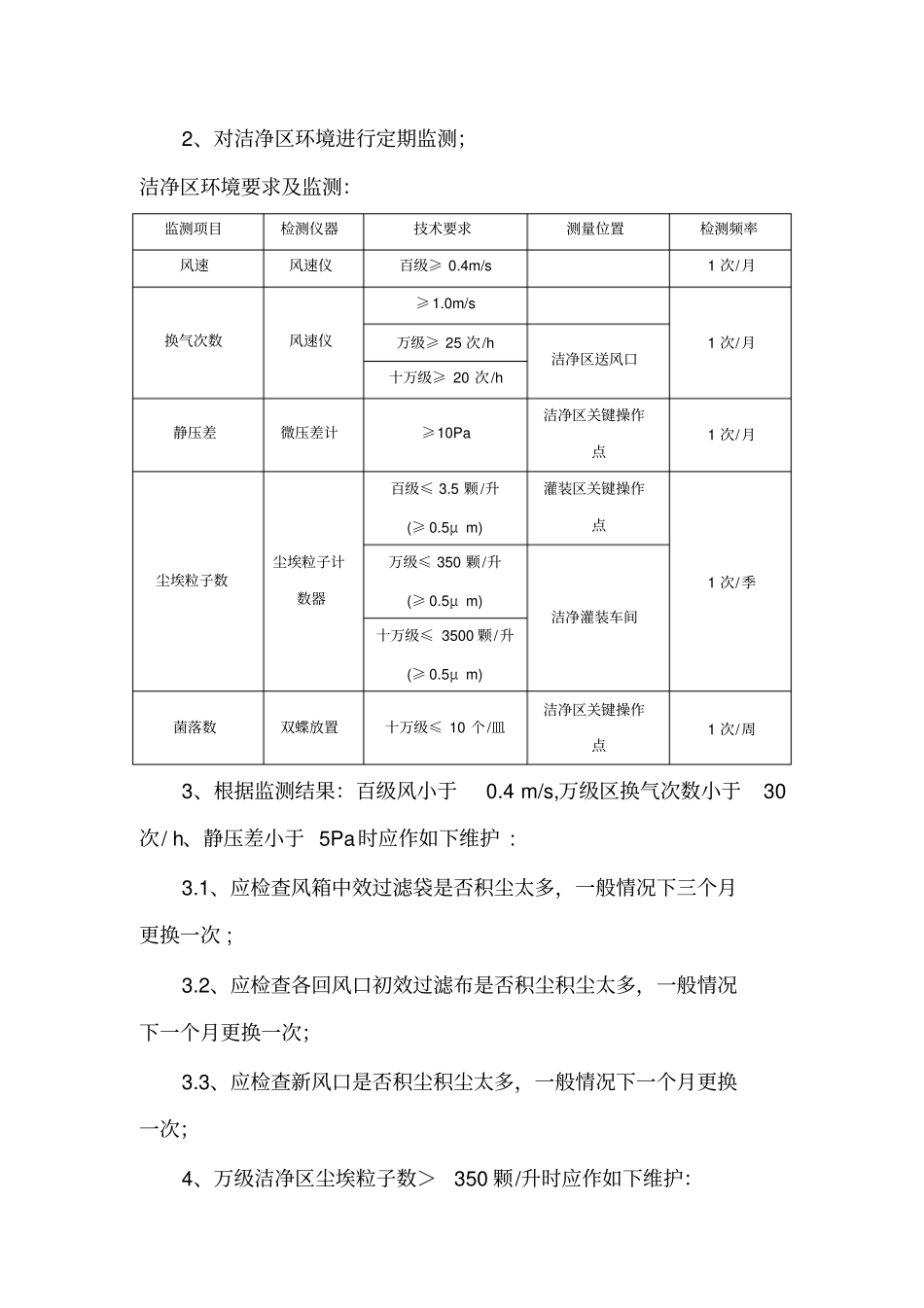 空调洁净车间使用说明_第2页