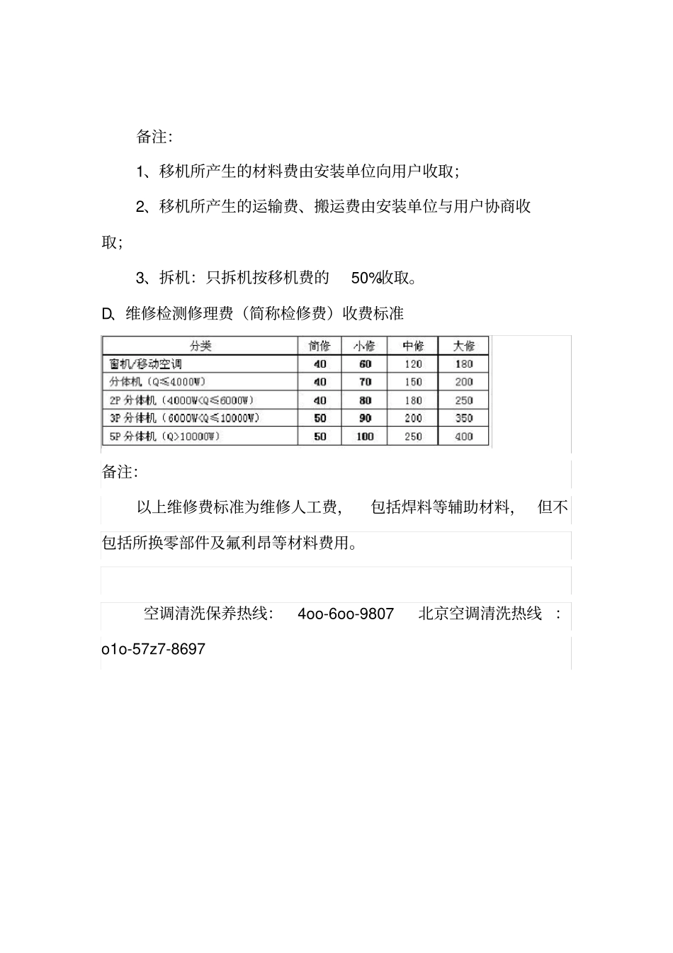 空调维修价格表_第3页