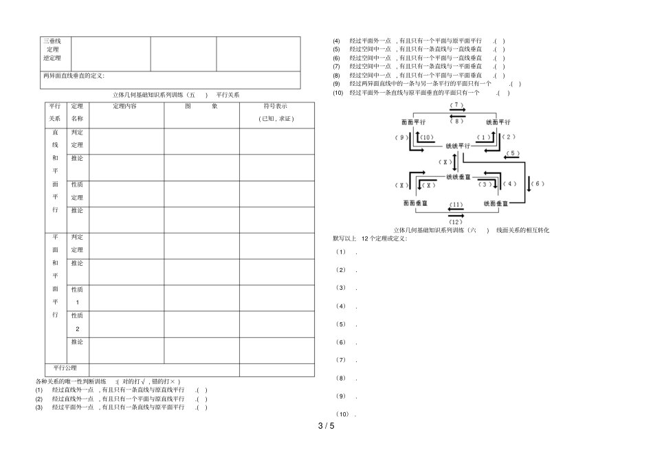 立体几何基础知识专题_第3页