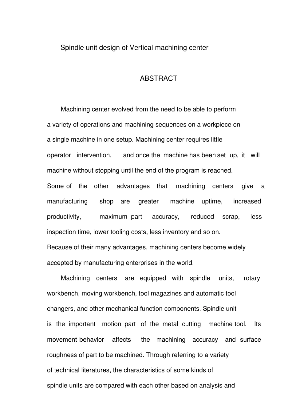 立式加工中心主轴组件的结构设计_第2页