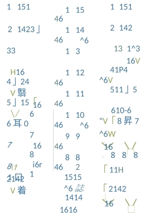 数字16-20规律旋转分解练习
