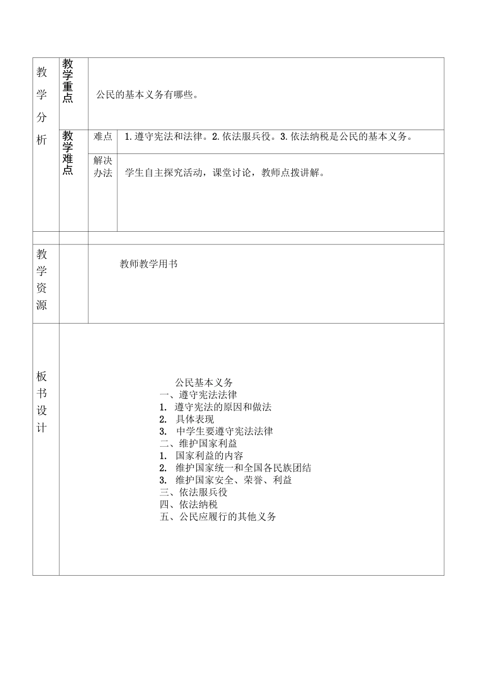 公民基本义务   教学设计_第2页