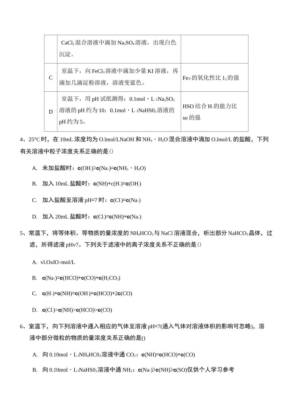 (完整版)盐类的水解(高考题)_第2页