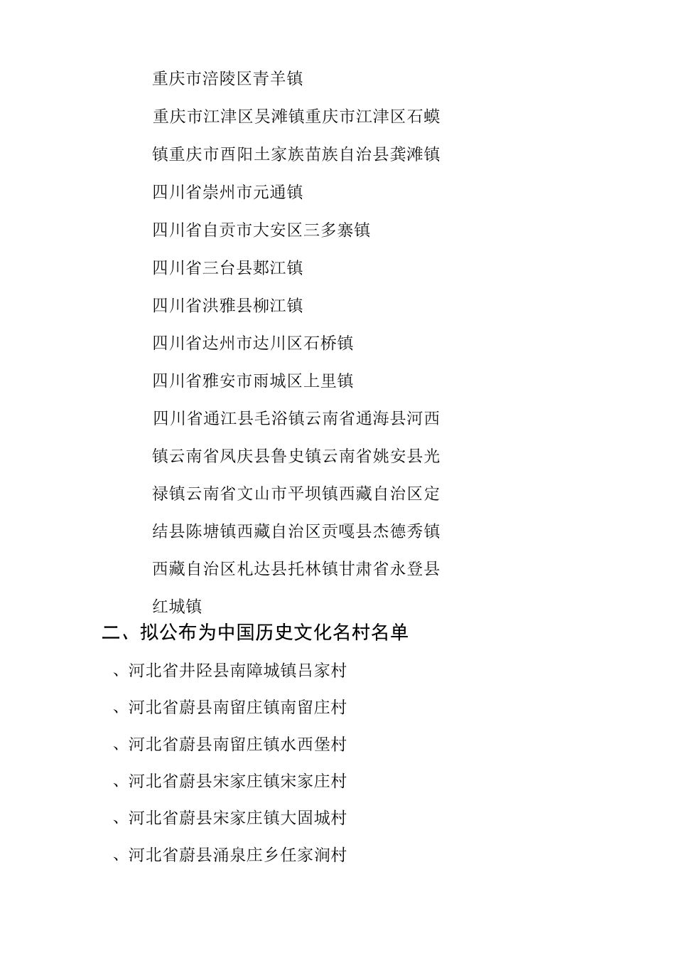 第七批中国历史文化名镇名村名单_第3页