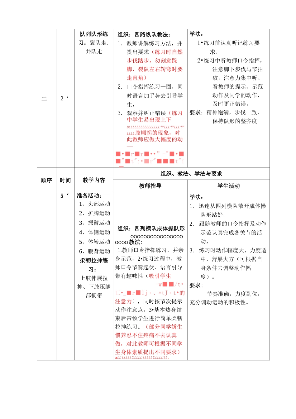 小学体育韵律操教案_第3页