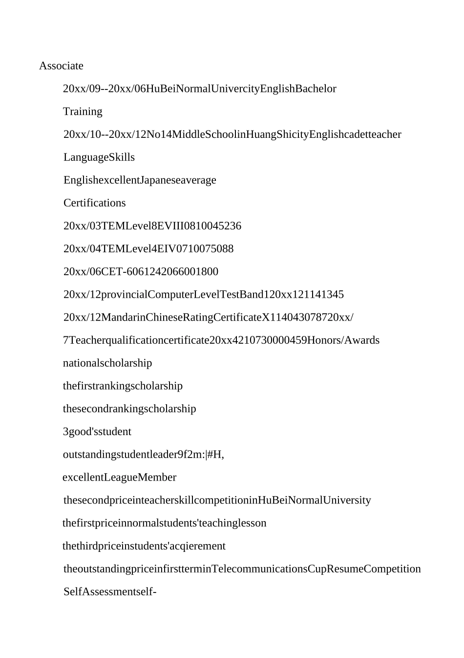 博士英文简历范文_第2页