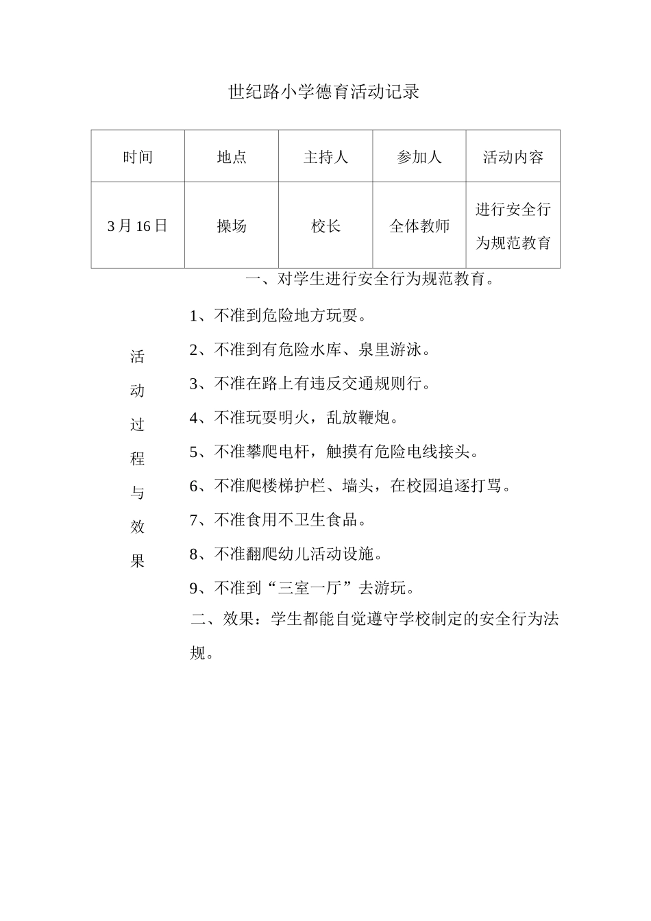 德育教育活动记录_第1页