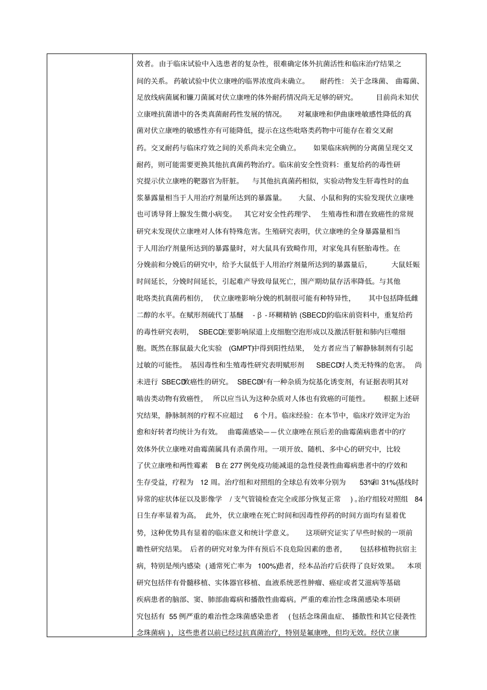立项可行性调查表伏立康唑_第2页
