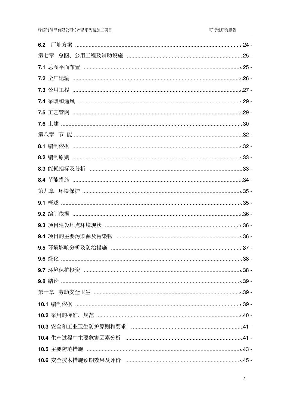 竹产品系列精加工项目可行性研究报告_第2页